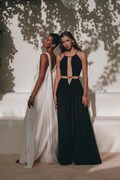 Black Greek Goddess Dress • Evening Fairy Tale Dress • Bohemian Dresses Women • Boho Bridesmaid Dress • Open Waistline Dress •Multiway Dress product logo
