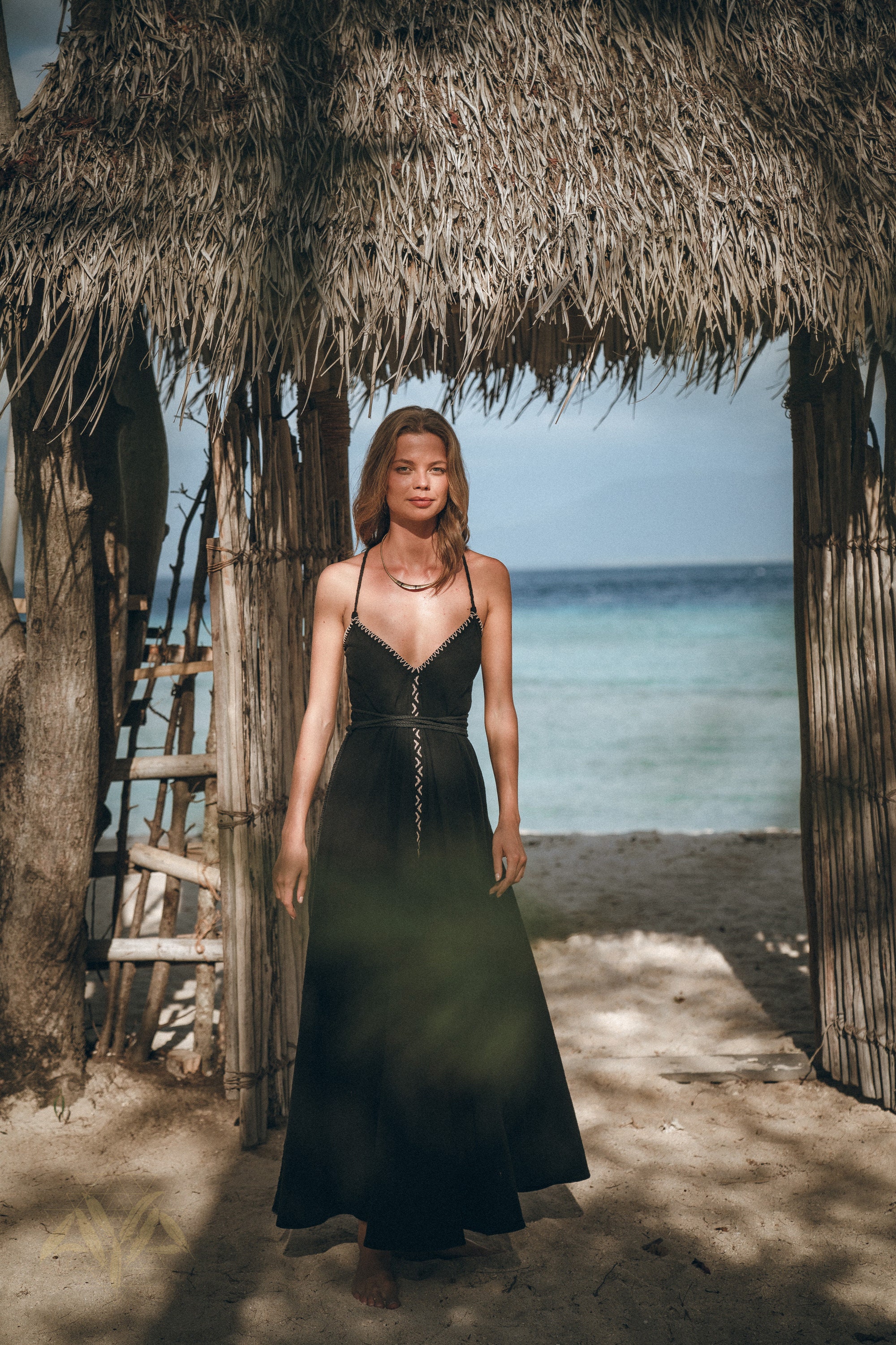 green emerald velvet dress Ruffle Maxi Dress, Long Flowy Beach Cotton Dress, Beach Bride