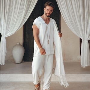 Upgrade your style with a cool Bohemian-style Boho shirt with handmade details. You’ll be able to customize your fit with sizes ranging from S–XL.