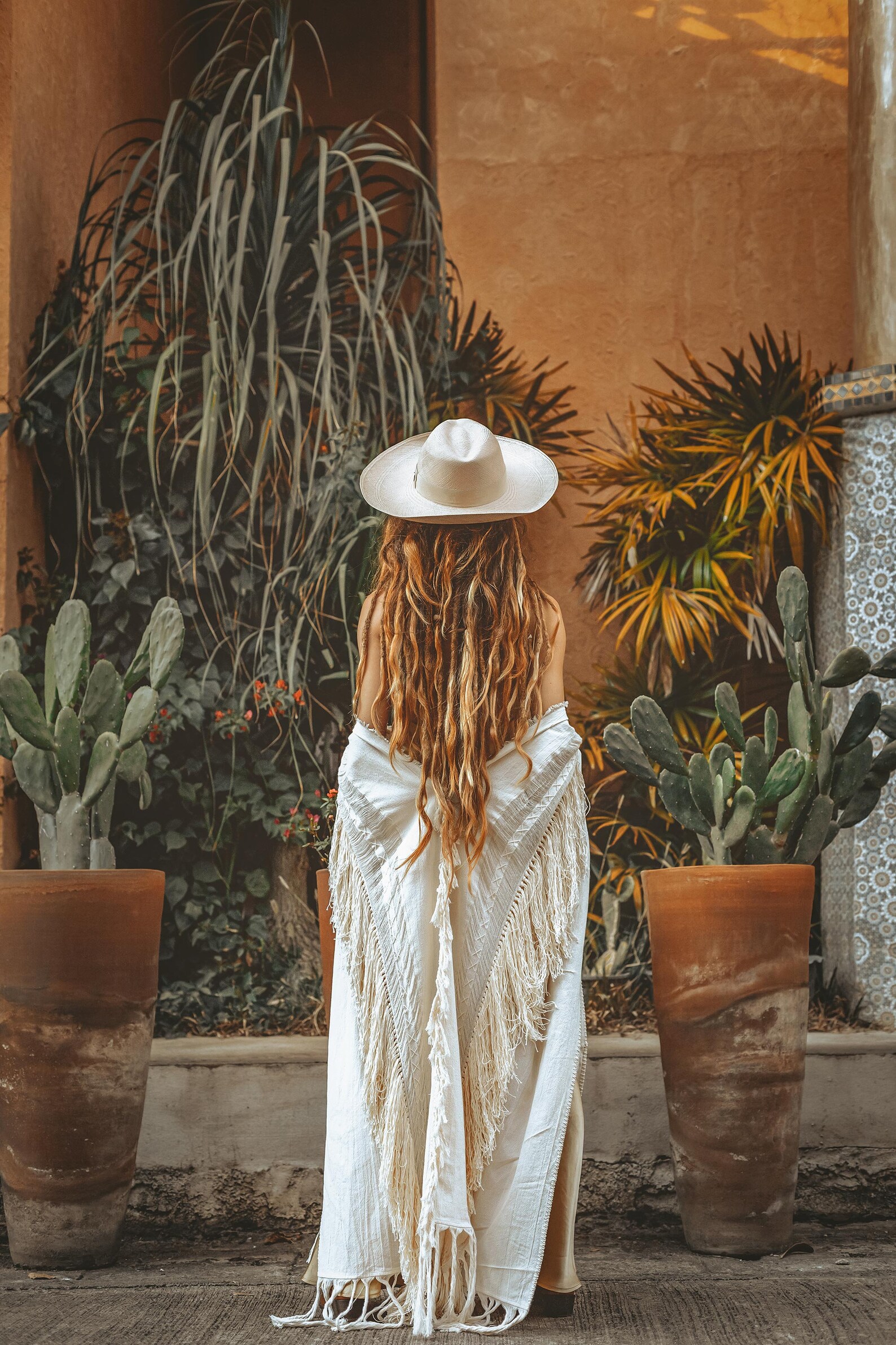 boho bridal cape