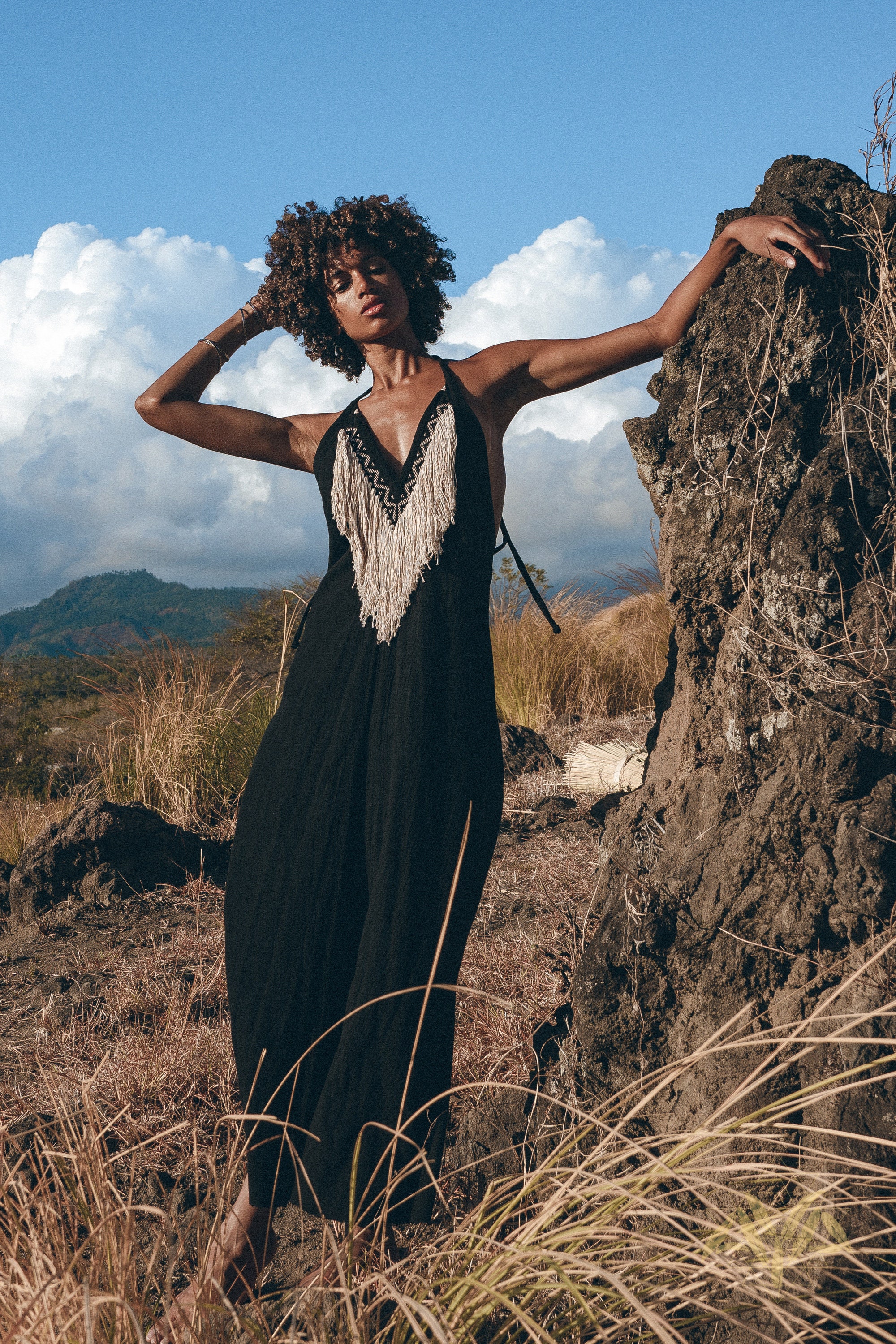 Black Boho Dress - Etsy