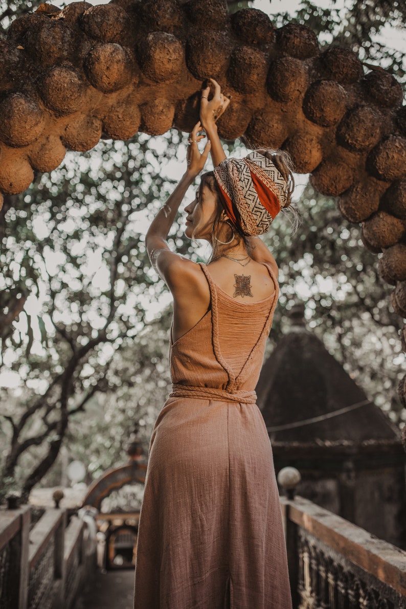 Dusty Pink Boho Dress Boho Bridesmaid Dress Wrap Boho Etsy