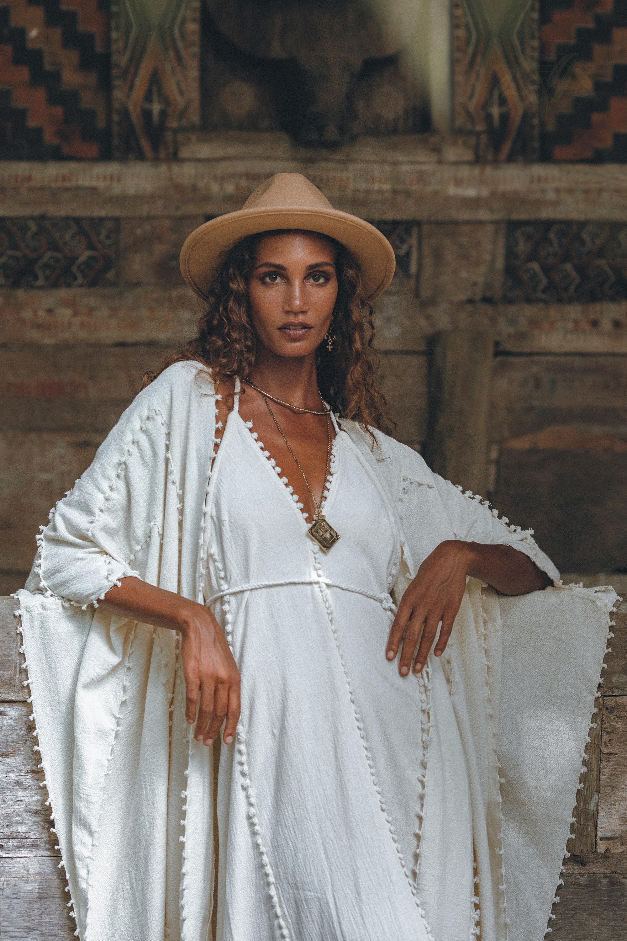 Off White Beach Dress * Boho Tassel Wedding Dress * Simple Greek Bridal Cocktail Gown
