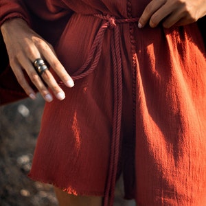Unleash Your Inner Boho Chic with Our Handwoven Cotton Jumpsuit.