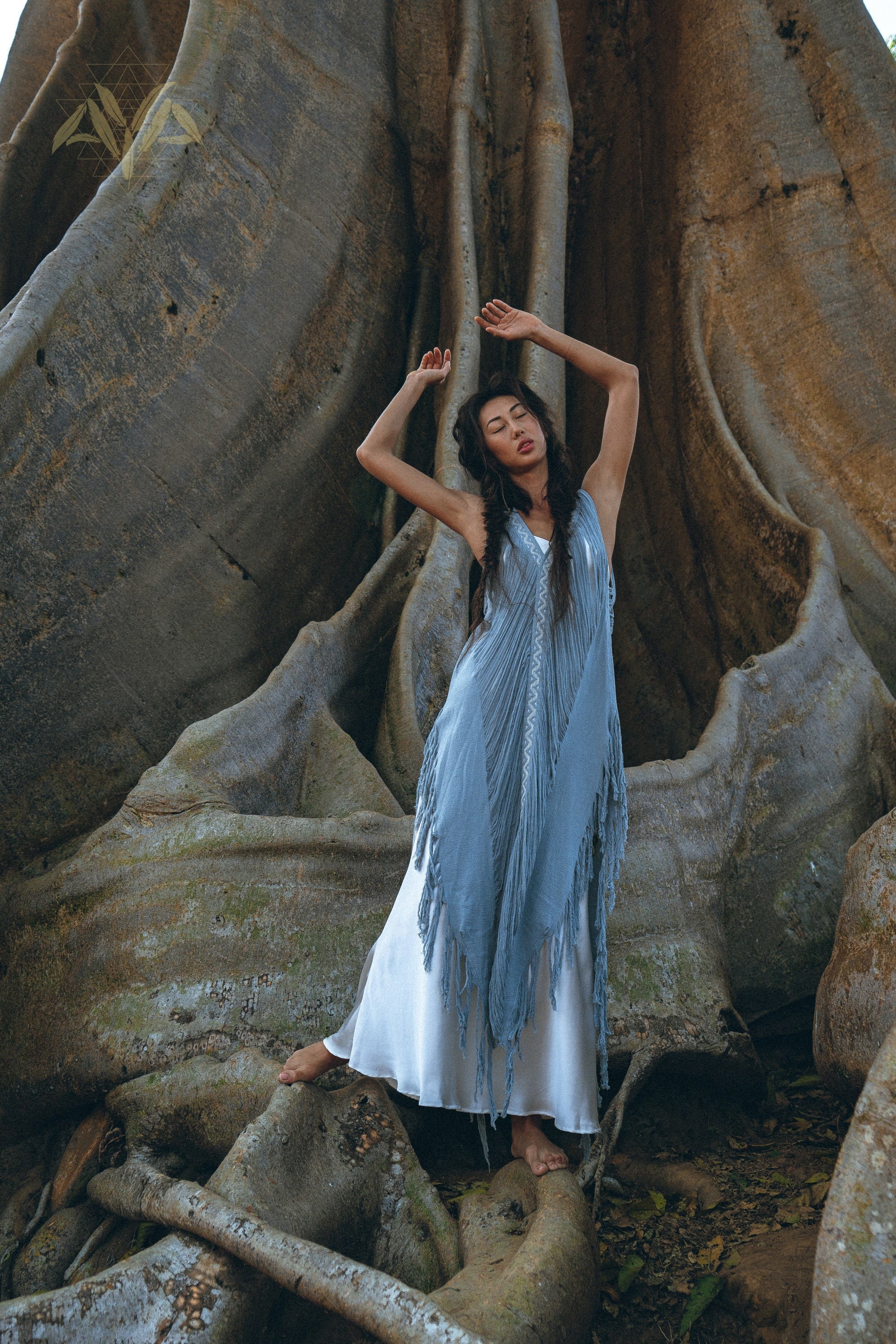 blue dress transparent Blue Sheer Maxi Cover Up Dress With Ruffle Details – ADONIS BOUTIQUE