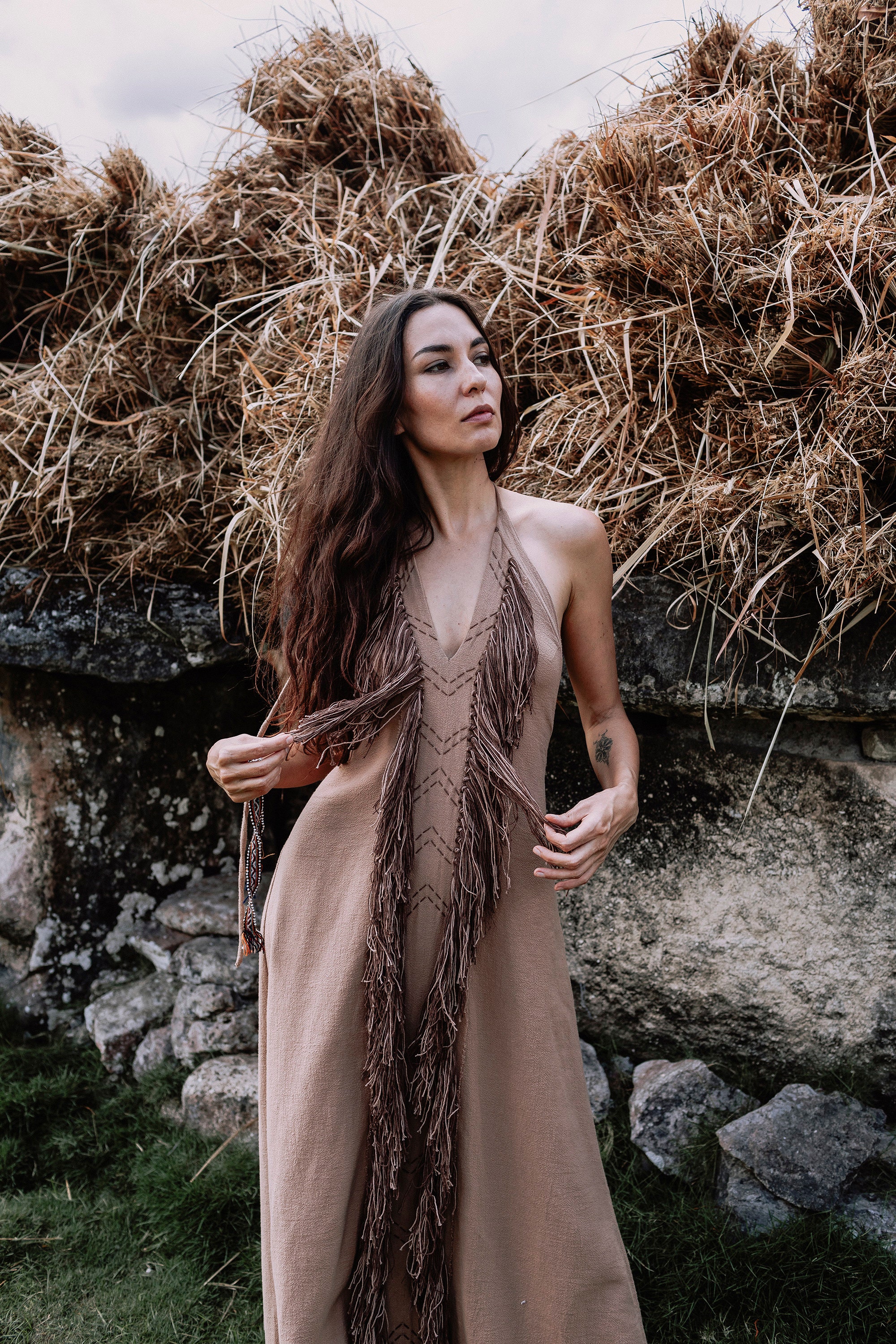 boho fringe maxi dress Chasing Unicorns