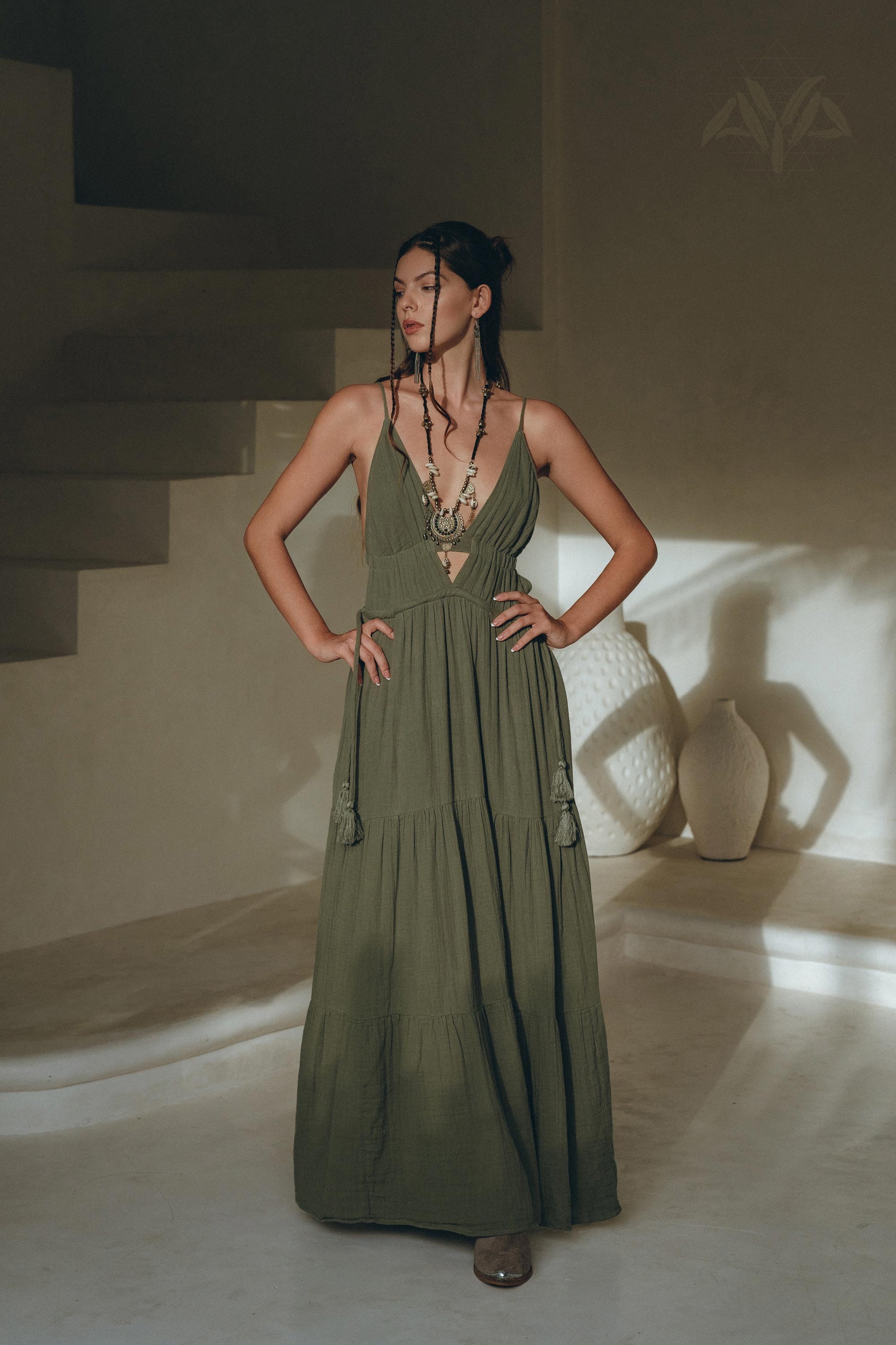 Sage Green Greek Goddess Dress Minimalist Bridesmaid Dress - Etsy