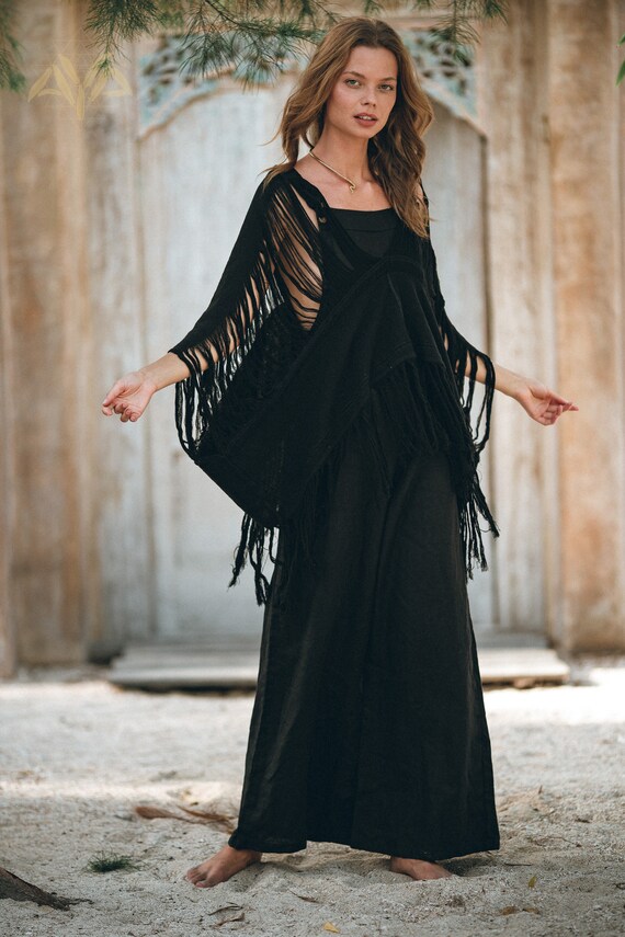 Black boho jumpsuit Clearance