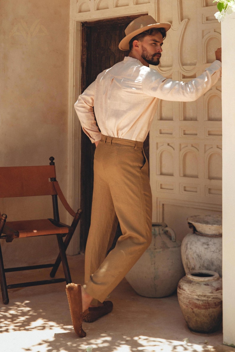 Look good any season with Boho Pants for Man. Made with organic linen, designed to be comfortable and fashionable all day long.