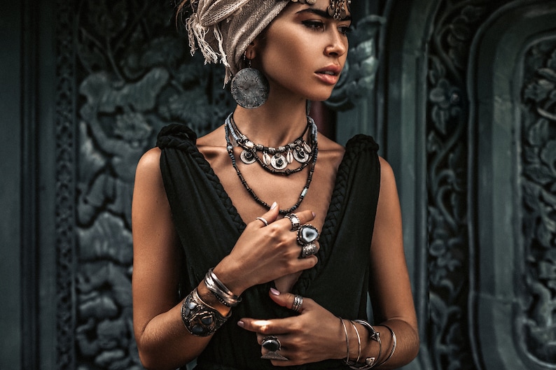 Bestseller Organic Boho Bohemian Dress \u2022 Maxi Dress for Women Braided \u2022 Cotton Goddess Plus Size Dress \u2022 Goddess Black Wedding Dress