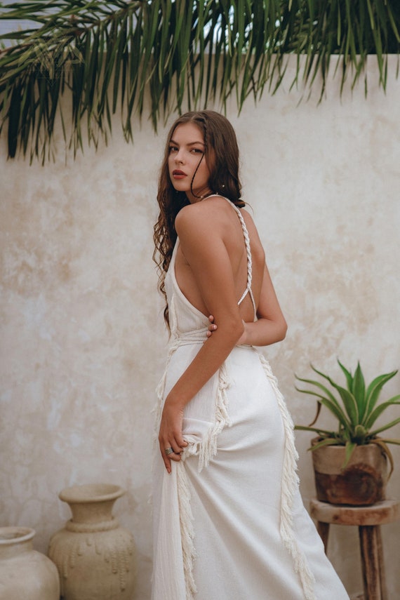Abito da sposa Boho Abito da sposa casual Abito da sposa | Etsy Italia