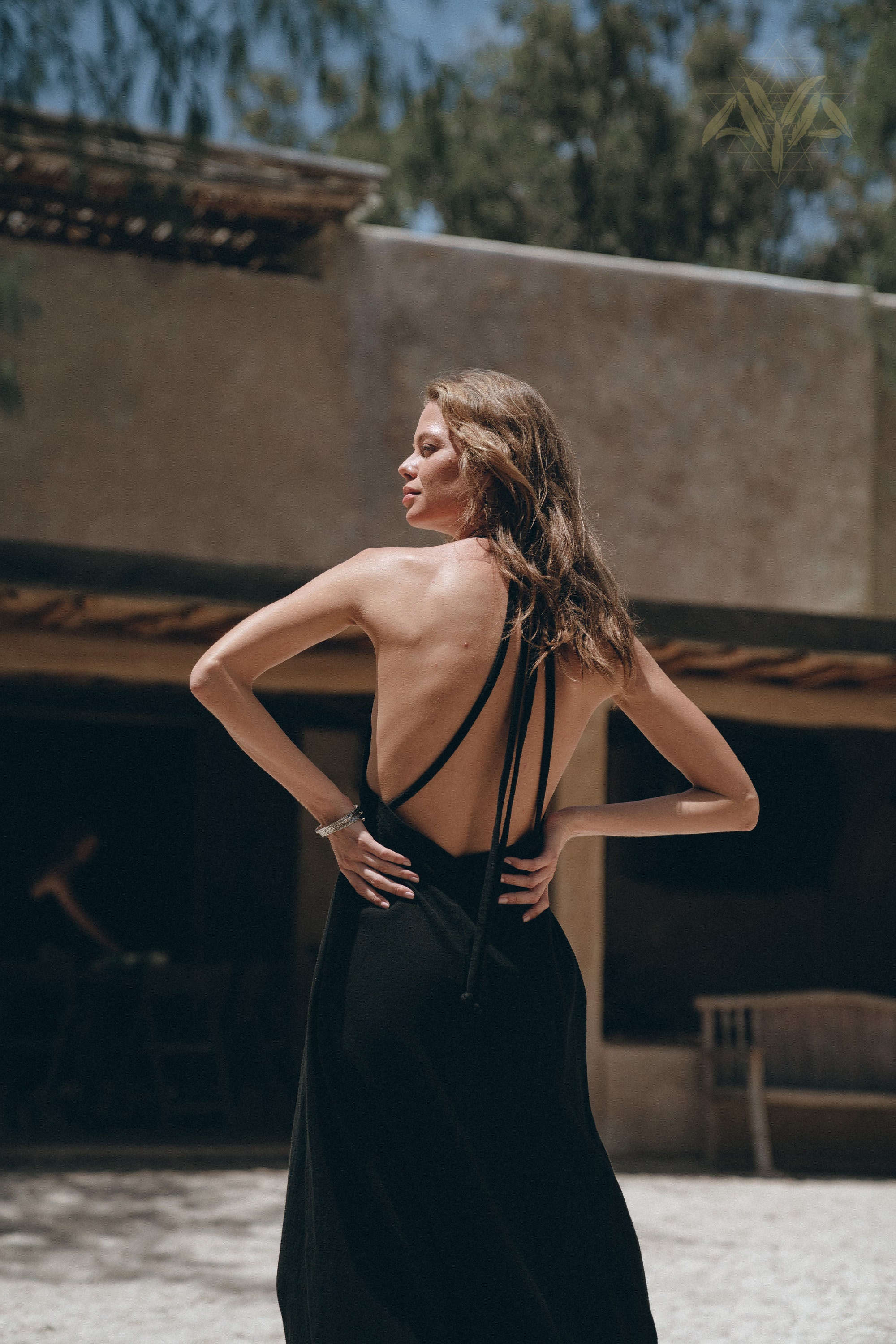 black goddess maxi dress Odana's | BELLE