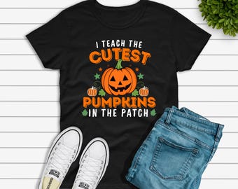 Camiseta de regreso a clases con las calabazas más lindas, regalo para maestros, camiseta para maestros