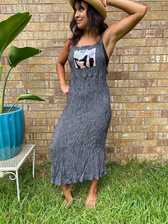 80s Vintage Apron Dress