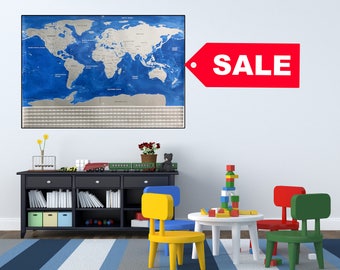 SCRATCH off MAPS wall maps interactive map scratch-off large world map office decor scratch off world scratch map USA world map scratch