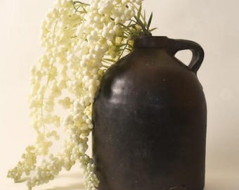 Großer Vintage Steinzeug Krug: Rustikale Bauernhaus Dekoration (23x23)