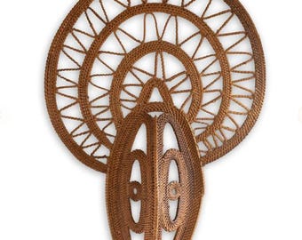 Papua-Neuguinea Große Yamswurzel gewebte Maske