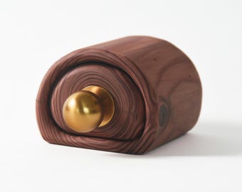 Handcrafted Wildfire Redwood Keepsake Box