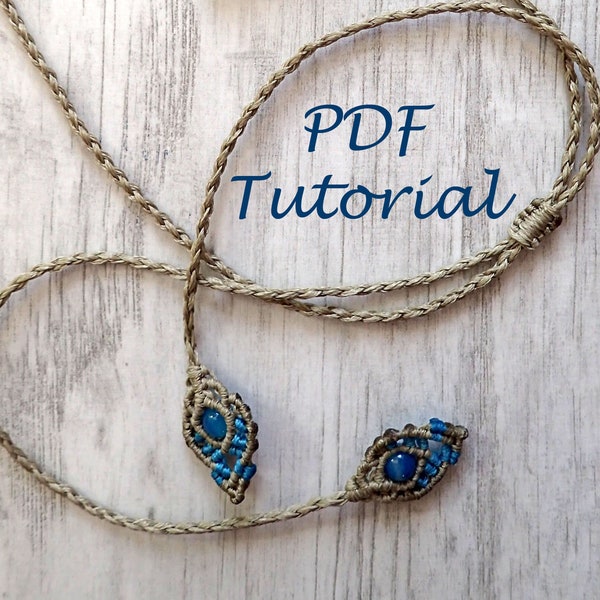 Micro Macrame String and Fancy Ends Tutorial / String for Pendant DIY instructions / Round Kumihimo Braid