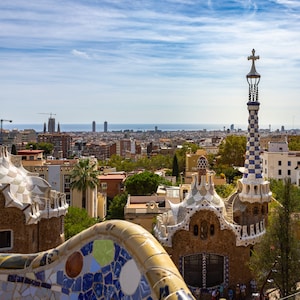 Park Güell Print || Barcelona Photography || Gaudí Masterpiece || Modernist Architecture || Spain Travel Photo