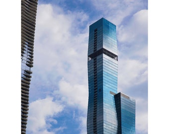 Jeanne Gang Architecture Print: Aqua & St Regis Towers, Chicago Home Decor