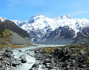 Mount Cook Print | New Zealand National Park Photo Art