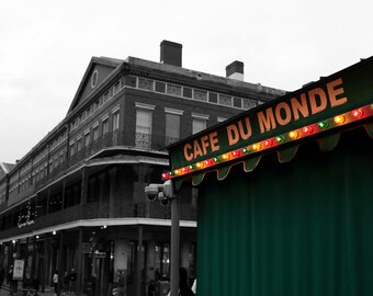 Cafe Du Monde Print, New Orleans Photography (5x7, 8x10, 11x14)