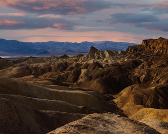 Death Valley Sunset Print | Zabriskie Point Fine Art Photography