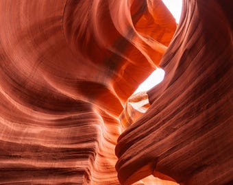 Antelope Canyon Print: Southwest Desert Sandstone Wall Art