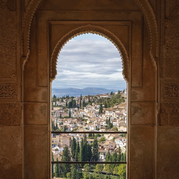 Alhambra Fine Art Print || Granada Spain Photography || Moorish Architecture Art || Islamic Wall Art