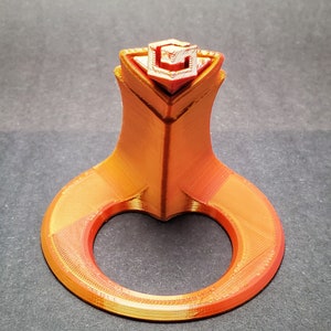 Gamecube Controller Display Stand - Red Gold