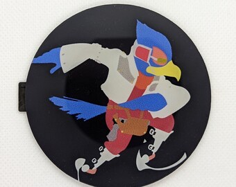 Falco Lombardi - Star Fox - Super Smash Bros Custom Gamecube Jewel, Badge, Faceplate