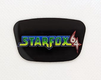 Starfox 64 Custom Nintendo 64 Jewel, Badge, Faceplate - Star Fox
