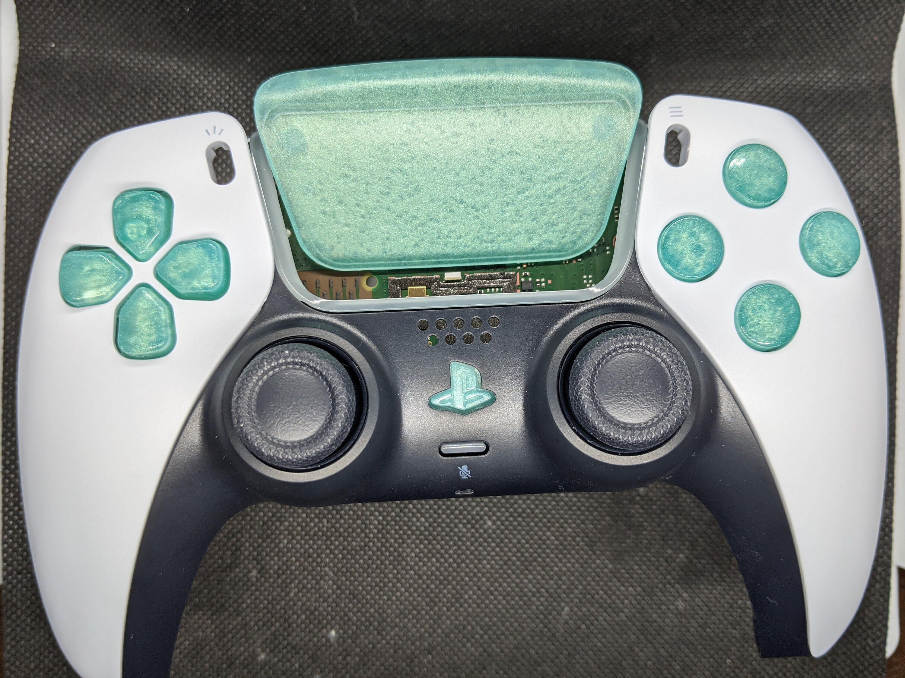 PS5 DualSense Cast Resin Tasten Seafoam grün Gesicht | Etsy
