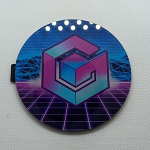 GC Vaporwave Custom Gamecube Faceplate