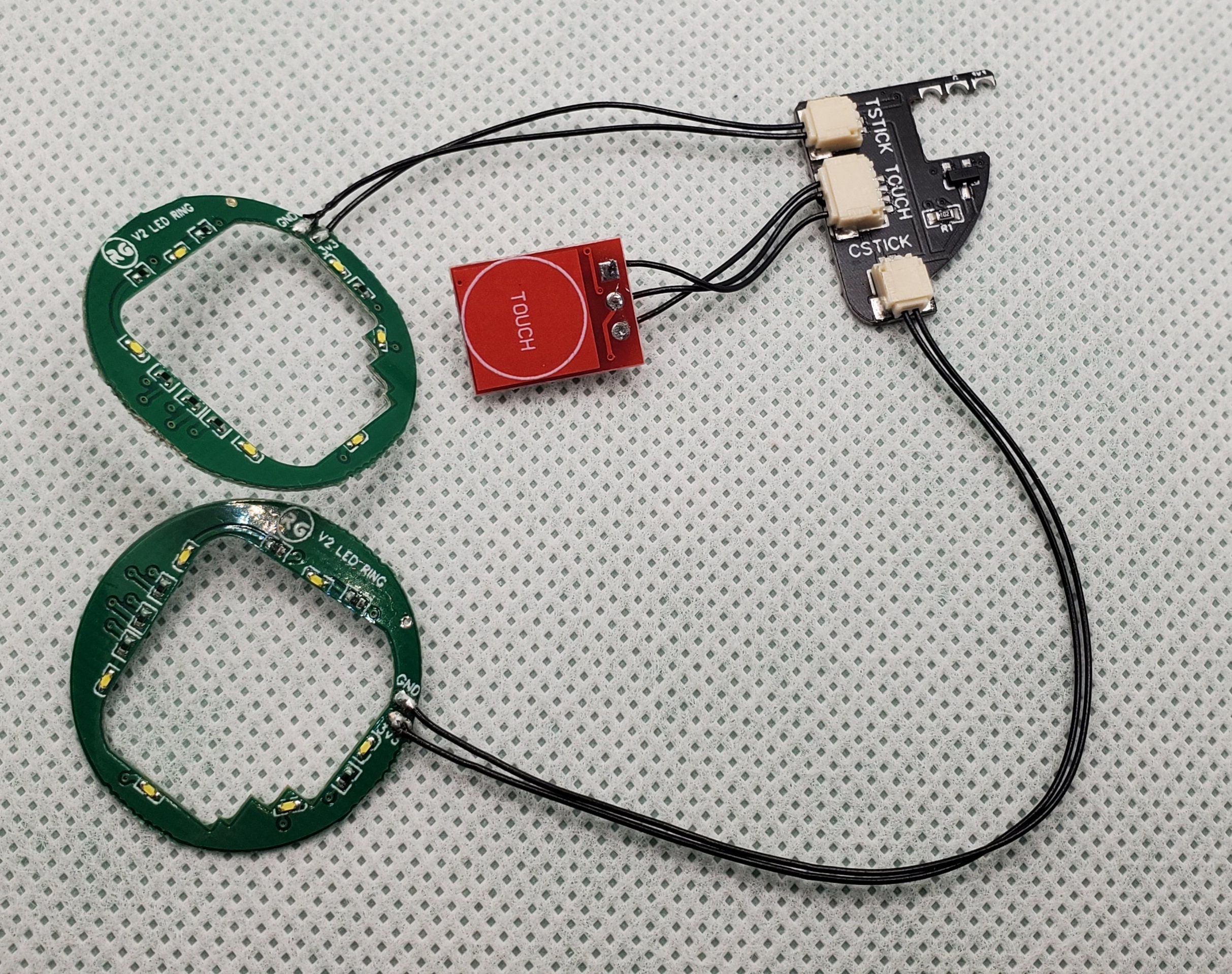 White Led Ring With Touch On Off Sensor Mod Kit For Gamecube Controllers Read Description