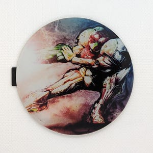 Samus Blaster - Metroid Prime Custom Gamecube Jewel, Badge, Faceplate
