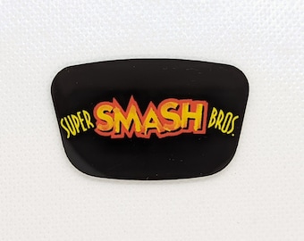 Super Smash Bros 64 logo Custom Nintendo 64 Jewel, Badge, Faceplate