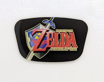 Legend of Zelda Ocarina of Time Custom Nintendo 64 Jewel, Badge, Faceplate