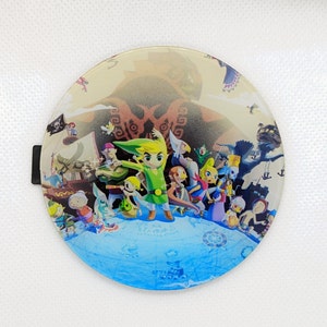 Legend of Zelda the Wind Waker Custom Gamecube Jewel, Badge, Faceplate