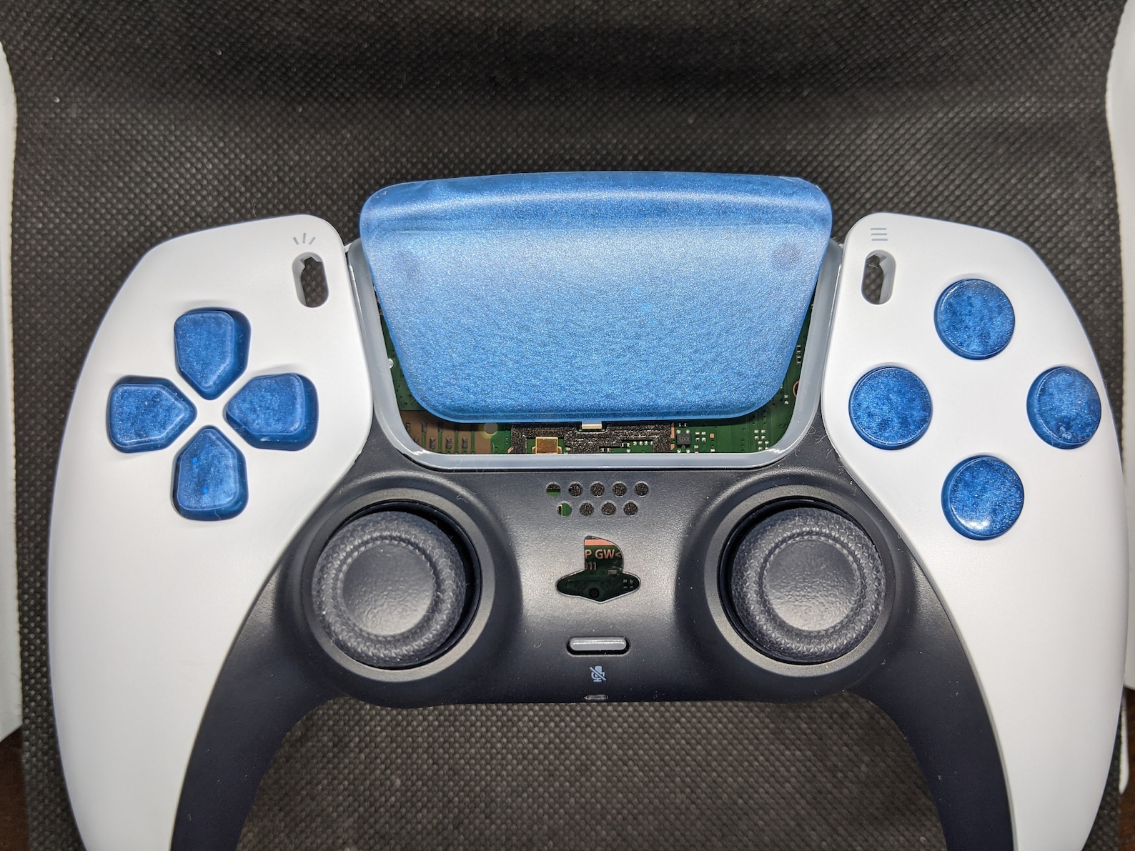 PS5 DualSense Cast Resin Buttons Transparent Orange Face Etsy