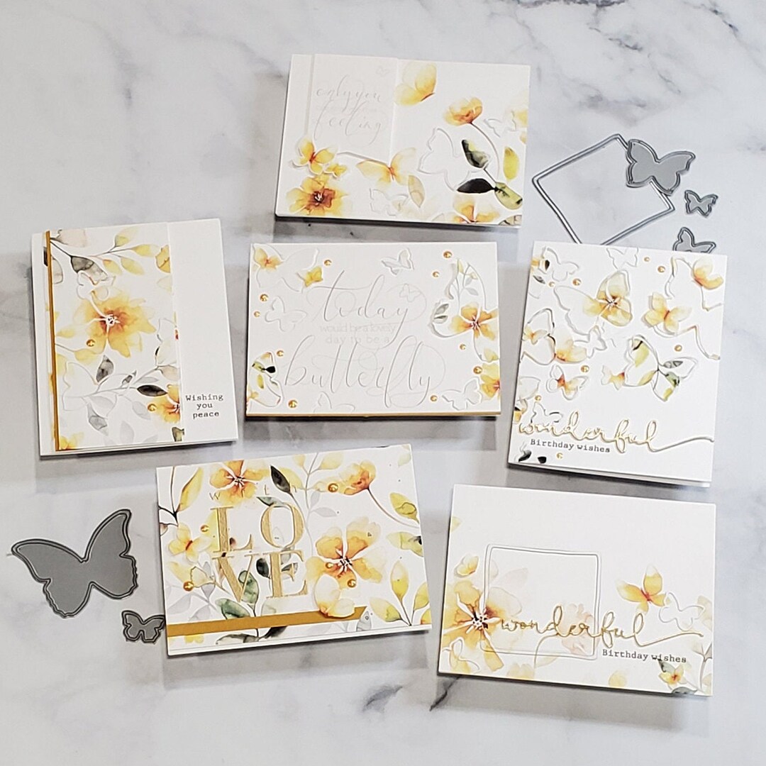 Handmade Butterfly Card Set - Wedding, Birthday, Sympathy, Friend Cards ...