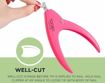 TOOBA Professional Acrylic Nail Clipper-Nail Tip Cutter-Artificial Nail Trimmer-Manicure care Stainless Steel Nail cutter