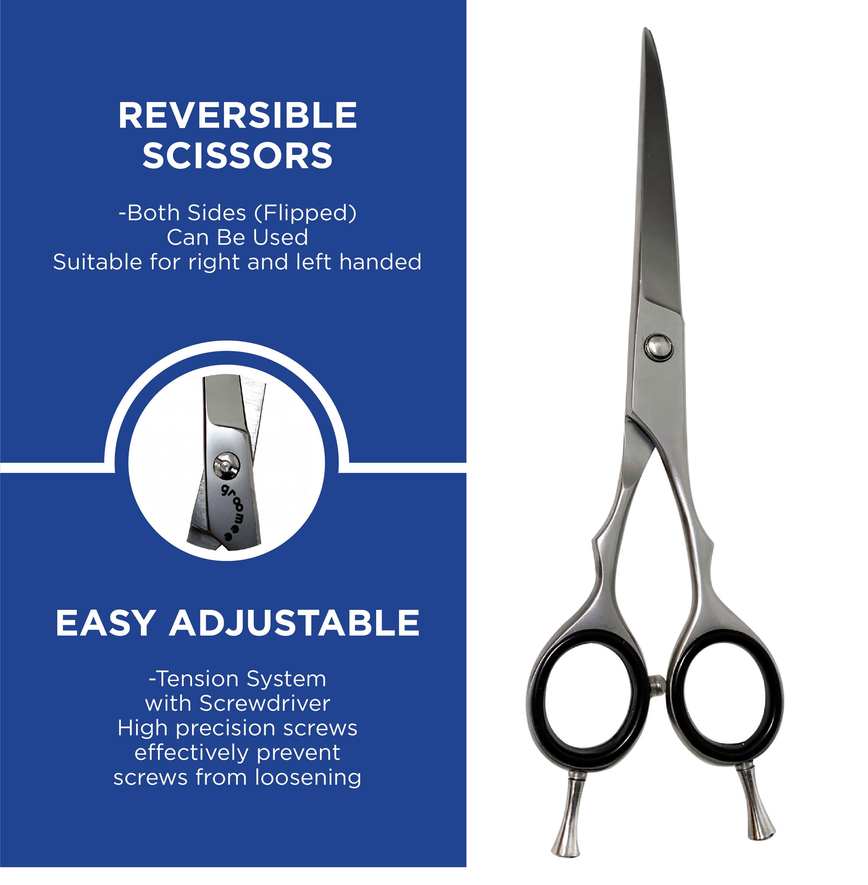 GROOMEE Pet Grooming Scissor Curved 8 inches Right and Left Etsy