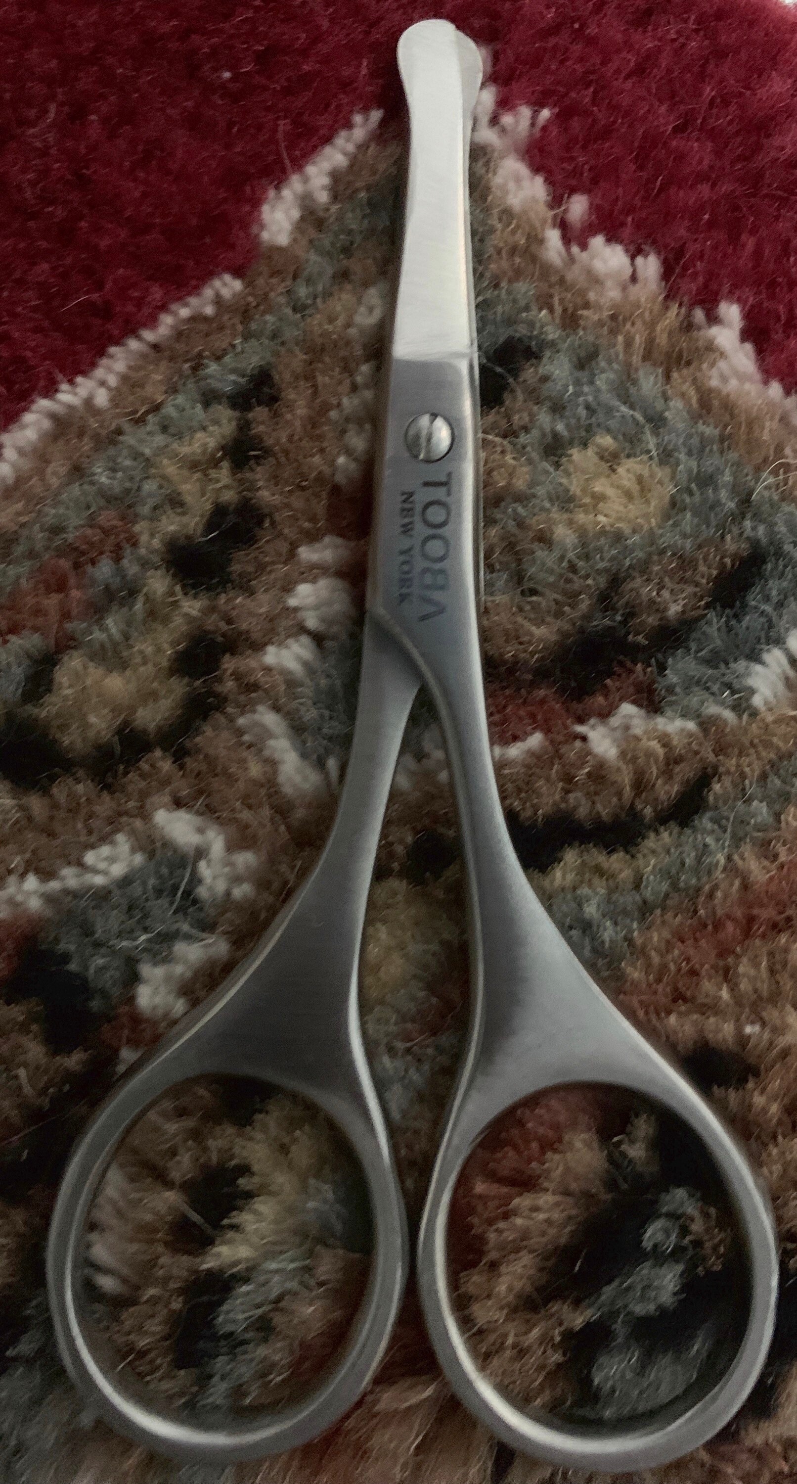 TOOBA Nose and Ear Scissor, Facial Hair Cutting Scissor, Facial