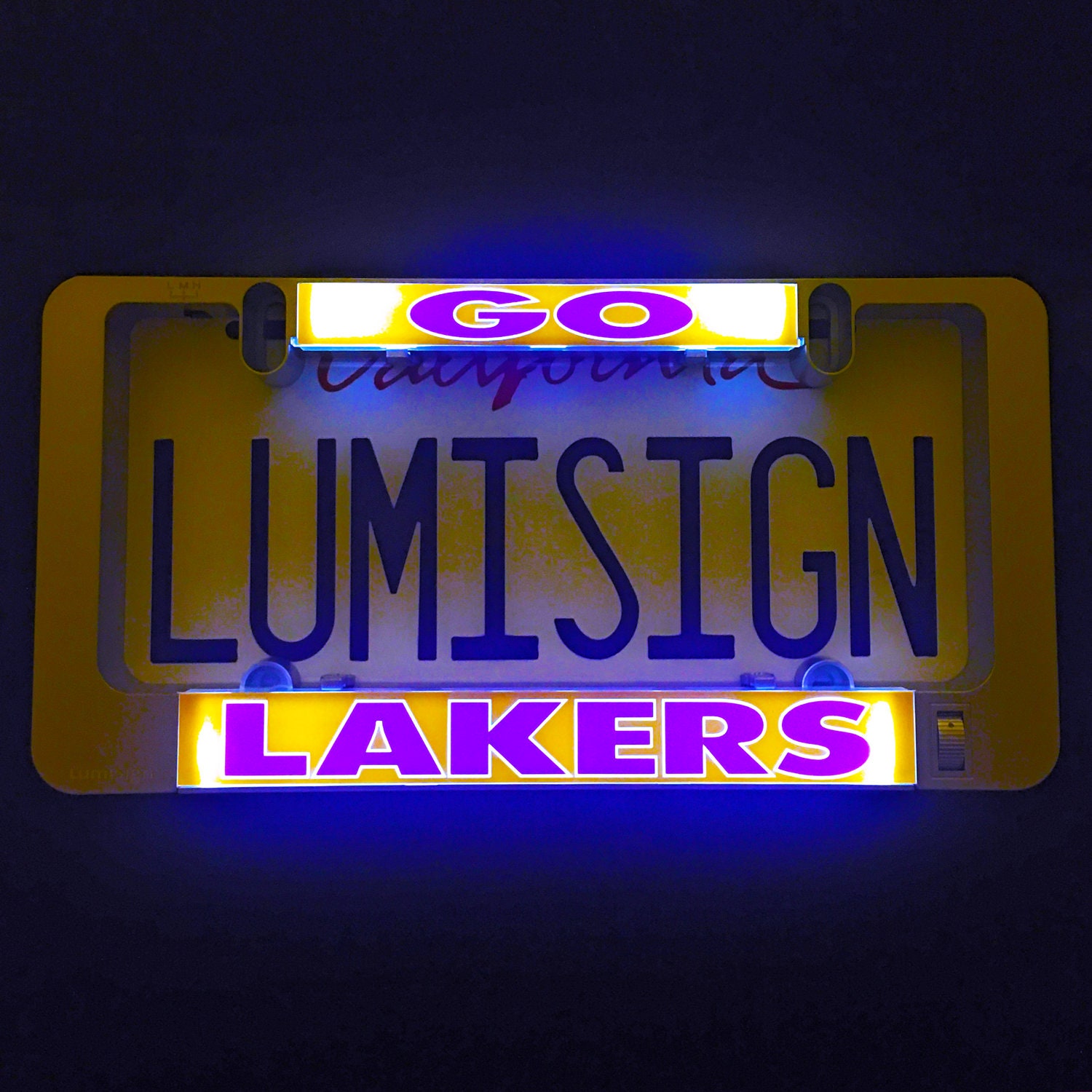 Set of 2 - Los Angeles Dodgers Lakers Car License Plate Frames