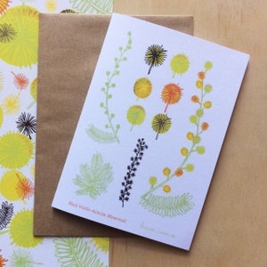 Greeting Card Botanical Wattle