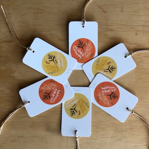 Bush Grevillea Gift Tags x6