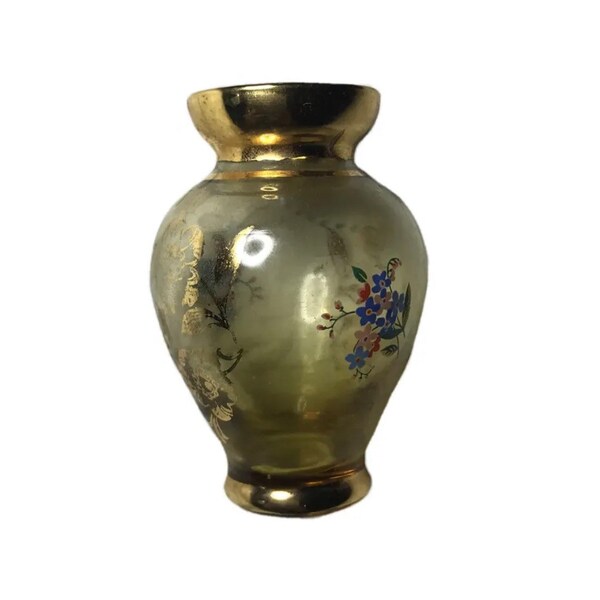 Vecchia Murano Glass Vase Etsy