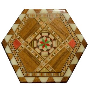 スペイン グラナダ伝統工芸 タラセア 象嵌 寄木細工 飾り皿 トレー 大型33㎝ Taracea spain - Etsy 日本